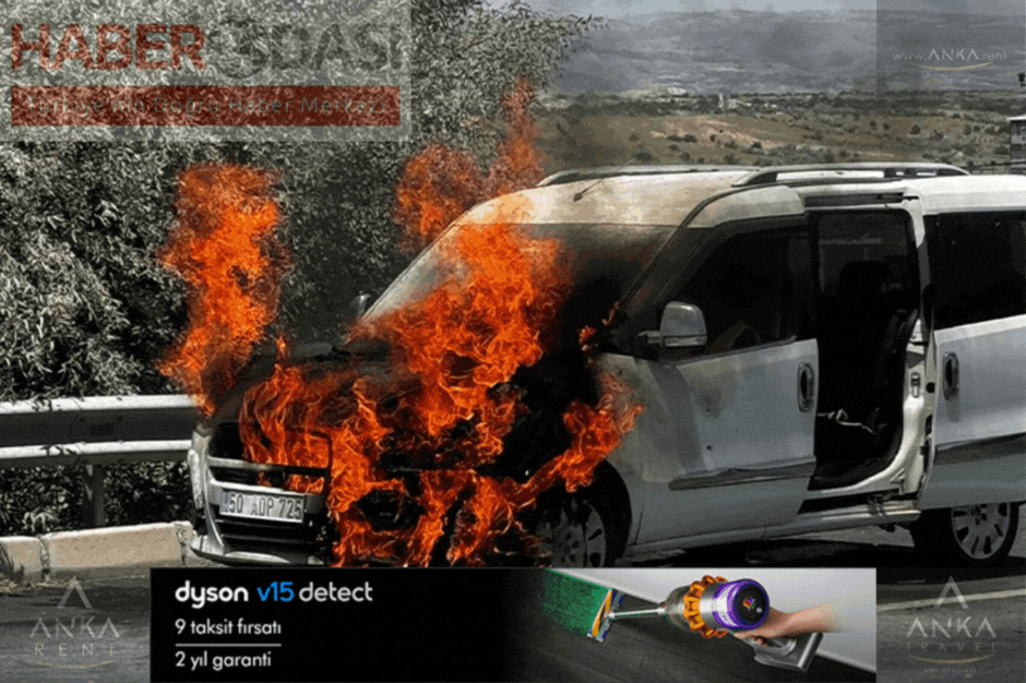 Nevşehir'de Araç Yangını: Tamir Edilen Araç Çevre Yolunda Alev Aldı