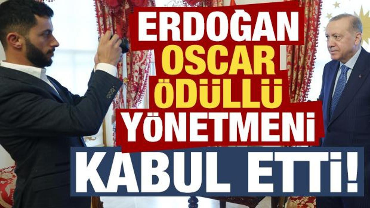 Başkan Erdoğan, Oscar ödüllü Filistinli yönetmen Basel Adra'yı kabul etti!
