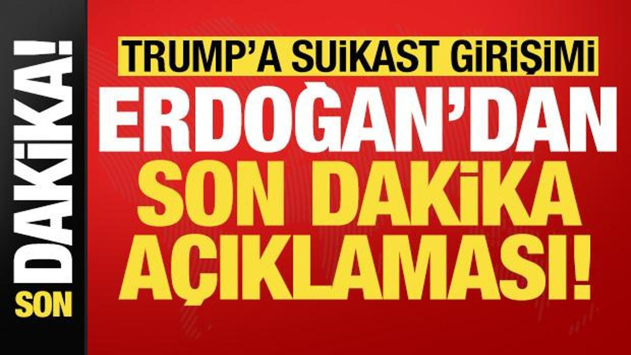 Erdoğan'dan Trump'a Destek: Suikast Girişimini Kınıyorum
